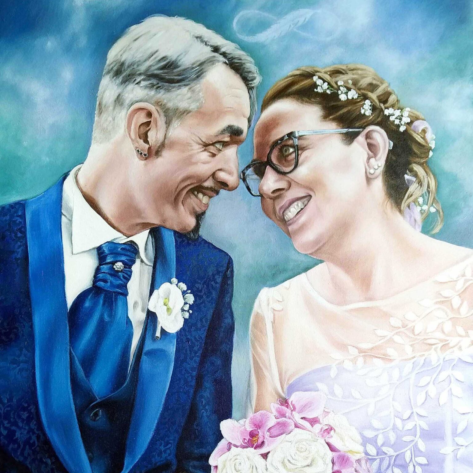 Spouses, oil on canvas, 2023